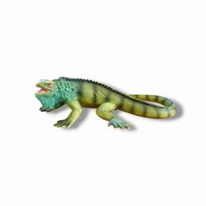 Vintage Schleich 14172 GREEN IGUANA Lizard Reptile Figure 1999 Retired RARE
